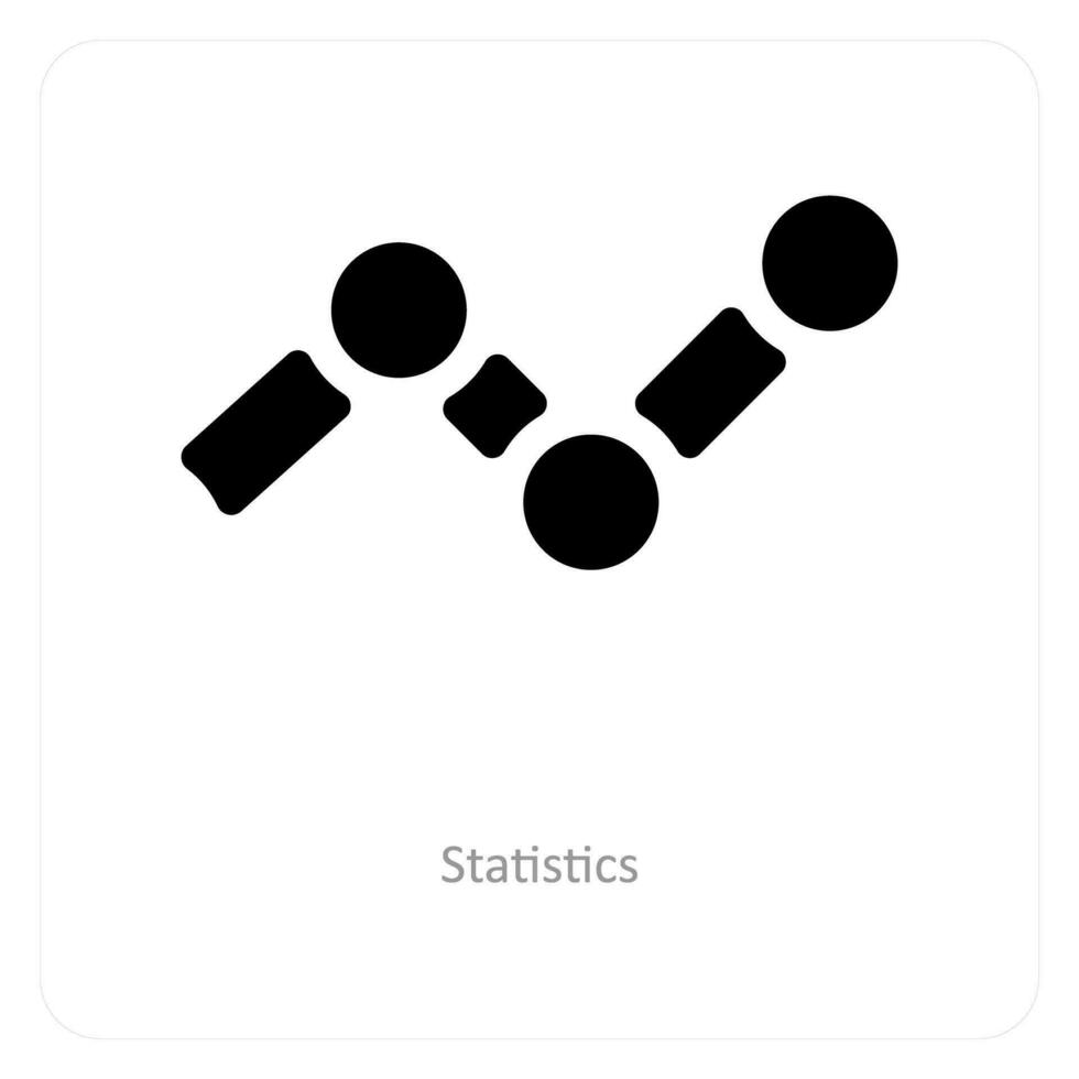 Statistiken und Diagramm Symbol Konzept vektor