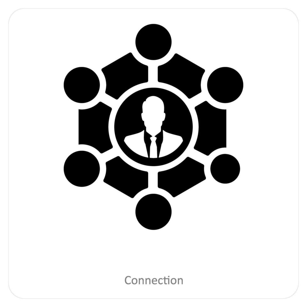 förbindelse och nätverk ikon begrepp vektor
