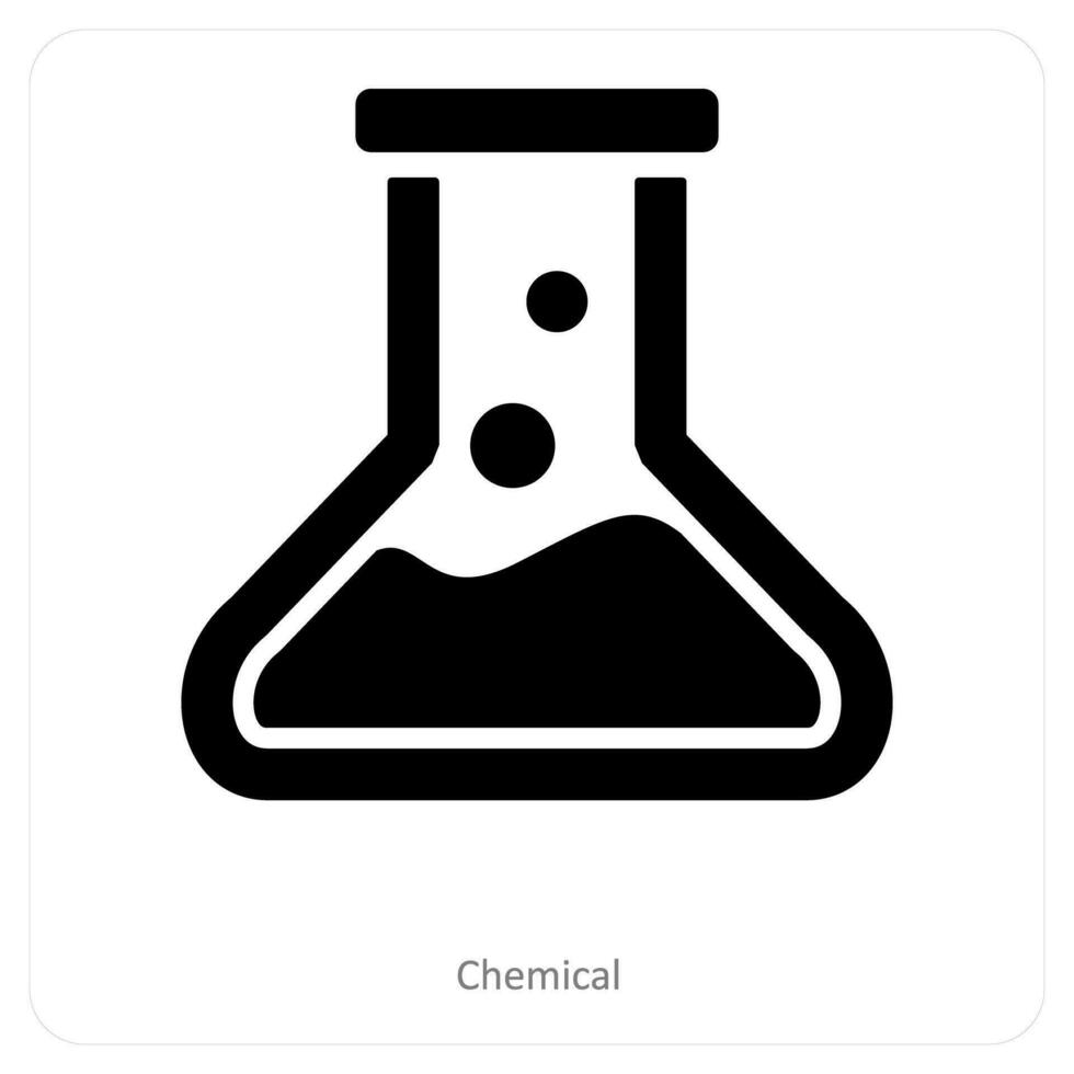 chemisch Krug und Labor Symbol Konzept vektor