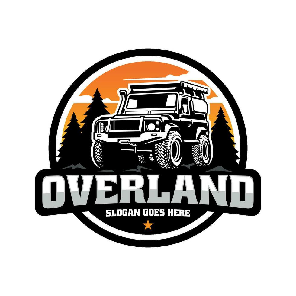 Überland Auto Illustration Logo Vektor