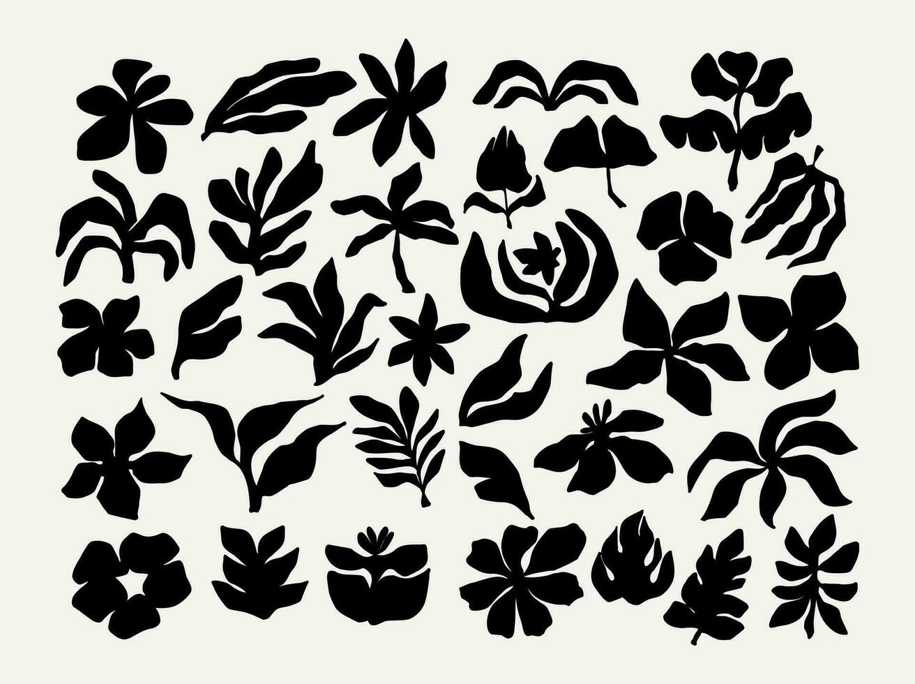 abstrakt groovig Blumen- Poster y2k. modern modisch minimalistisch Stil. Hand gezeichnet zum Hintergrund, Mauer Dekor, Stoff, Postkarte, Abdeckung, Vorlage, Banner. vektor