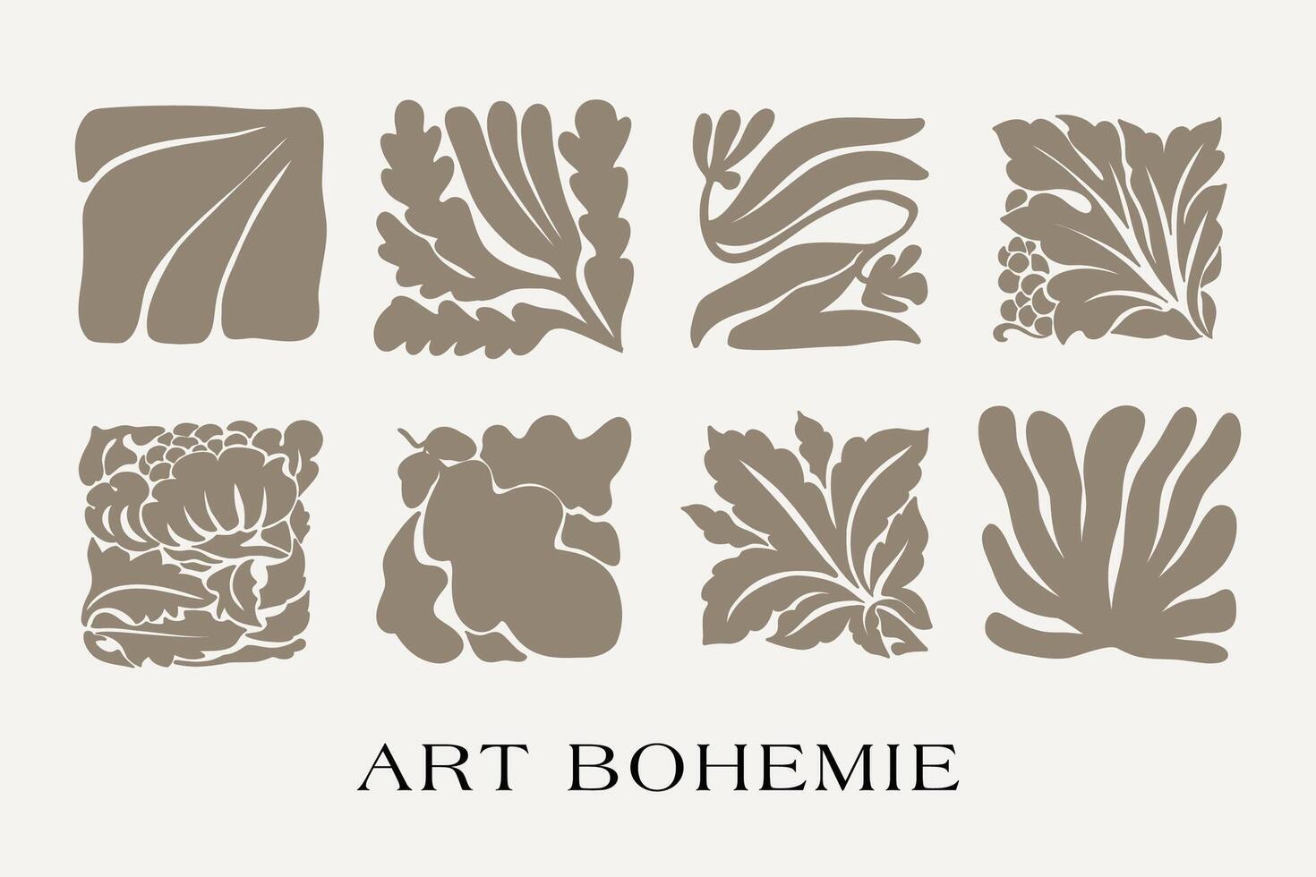 abstrakt Blumen- Vektor Illustration. Blume Poster Konzept Vorlage perfekt zum Postkarten, Mauer Kunst, Banner usw. retro 70er, 80er, 90er Jahre botanisch Design.