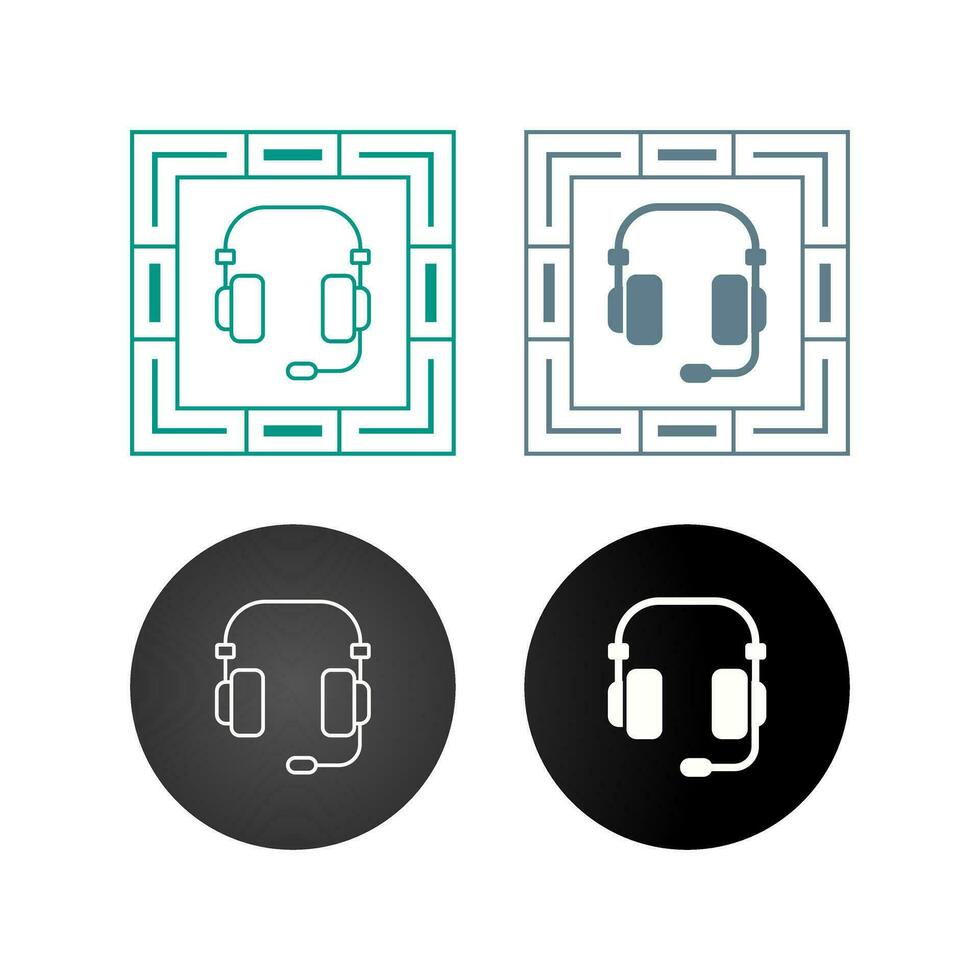 Headset-Vektor-Symbol vektor