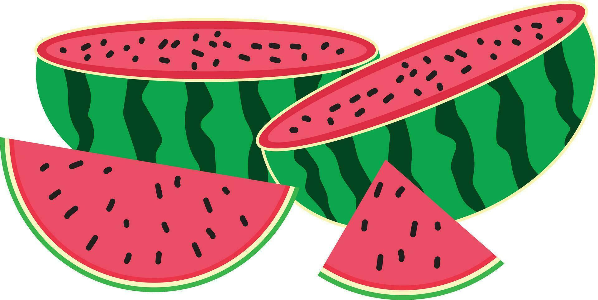 vattenmelon vektorillustration vektor