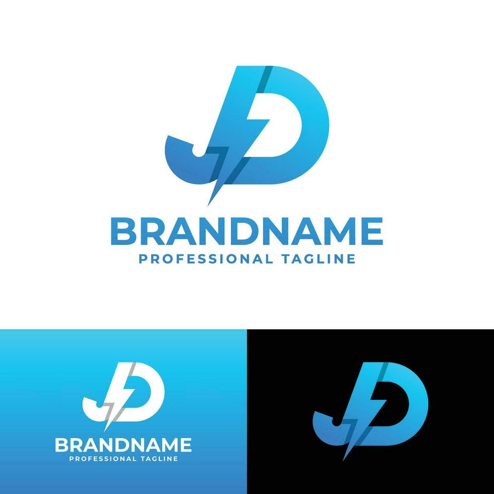 Brief jd Leistung Logo, geeignet zum irgendein Geschäft mit jd oder dj Initialen. vektor