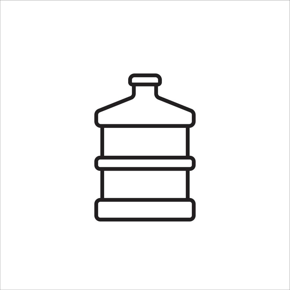 Trinken Wasser Flasche Symbol Vektor Illustration Symbol