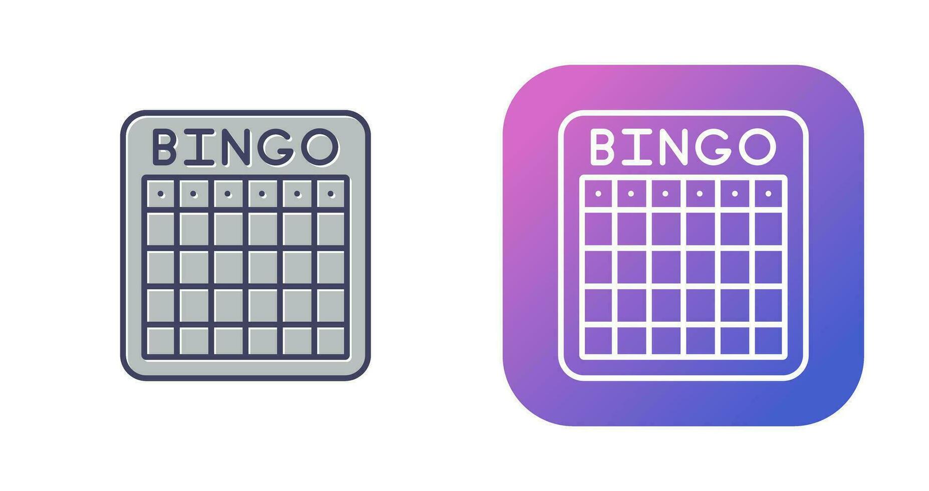 bingo vektor ikon