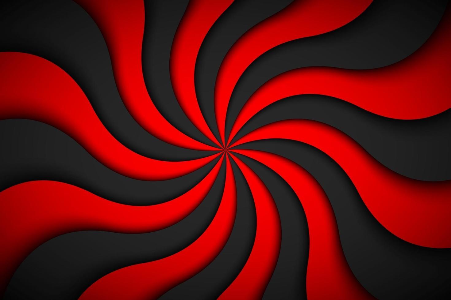 dekorativ modern röd spiralbakgrund. virvlande radiellt mönster. enkel abstrakt vektorillustration vektor