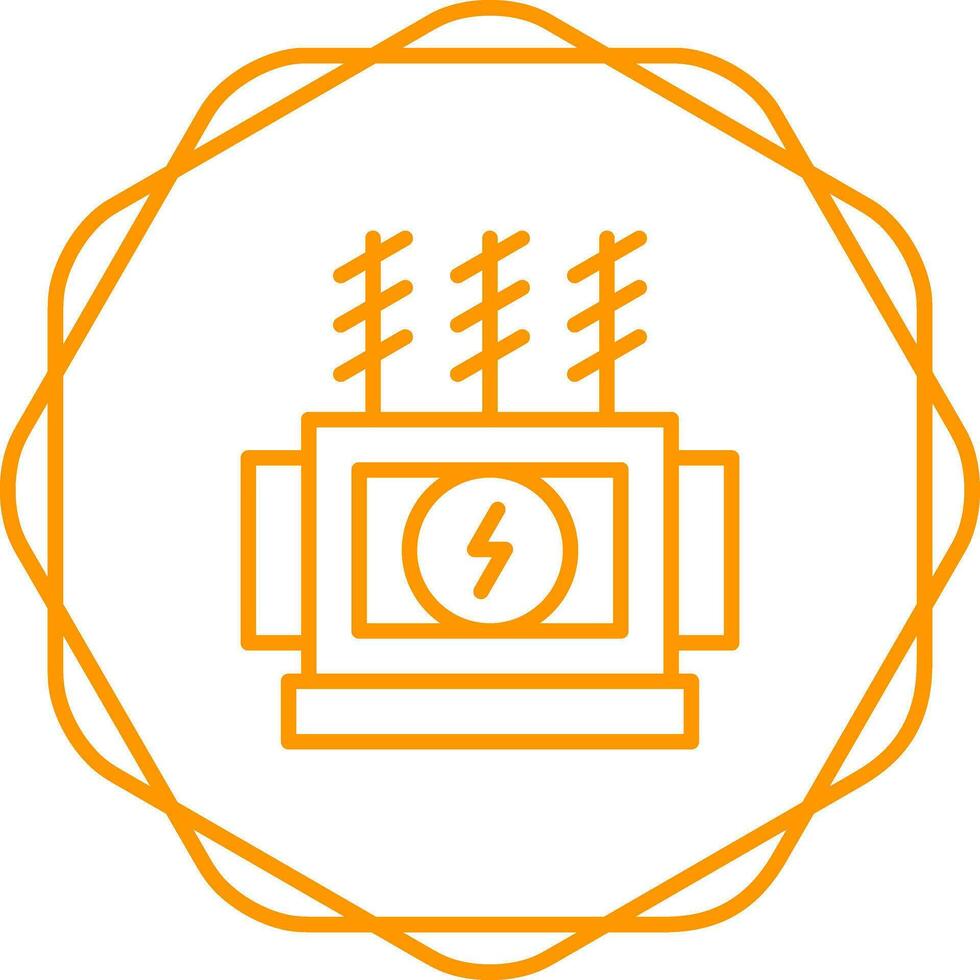 Leistung Transformator Vektor Symbol