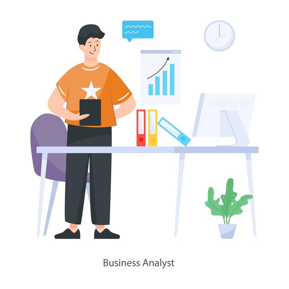 Business-Analysten-Design vektor