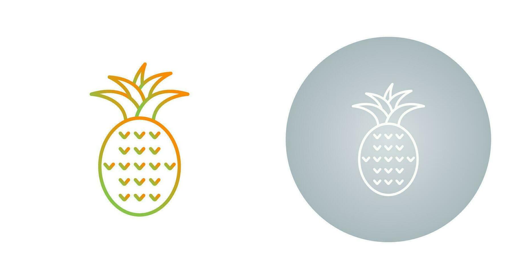 Ananas-Vektor-Symbol vektor