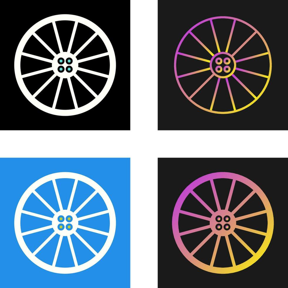 hjul vektor ikon