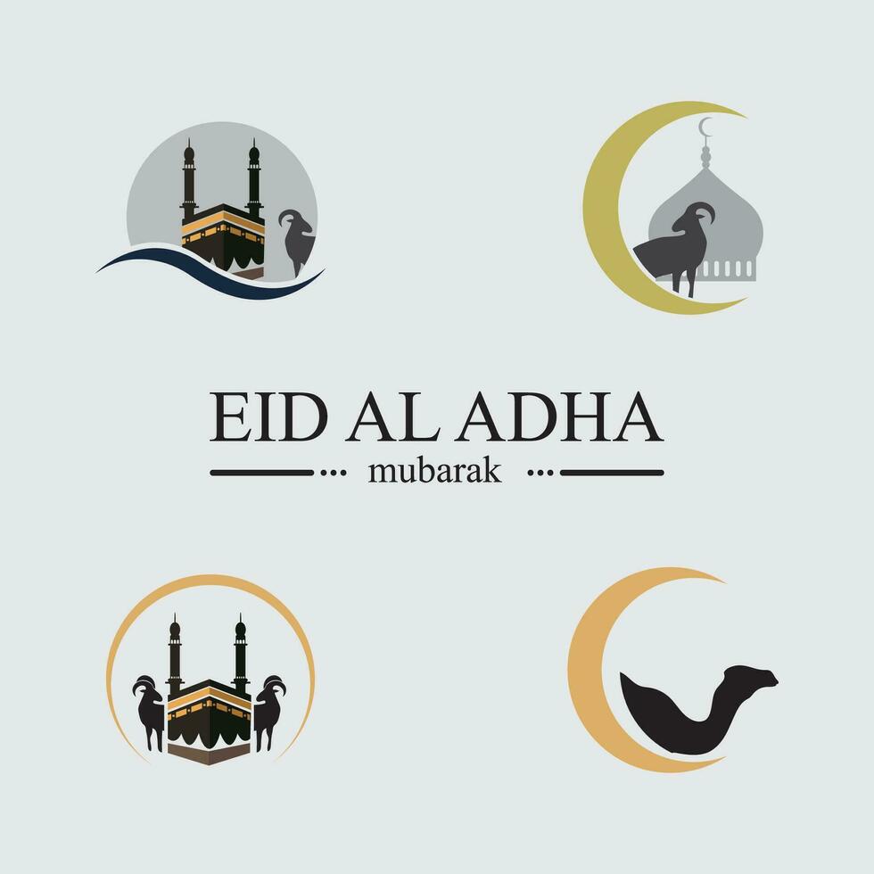 eid al Adha logotyp och symbol vektor