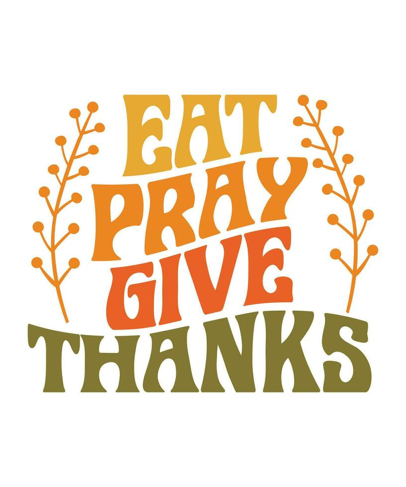 Essen beten geben Vielen Dank Logo vektor