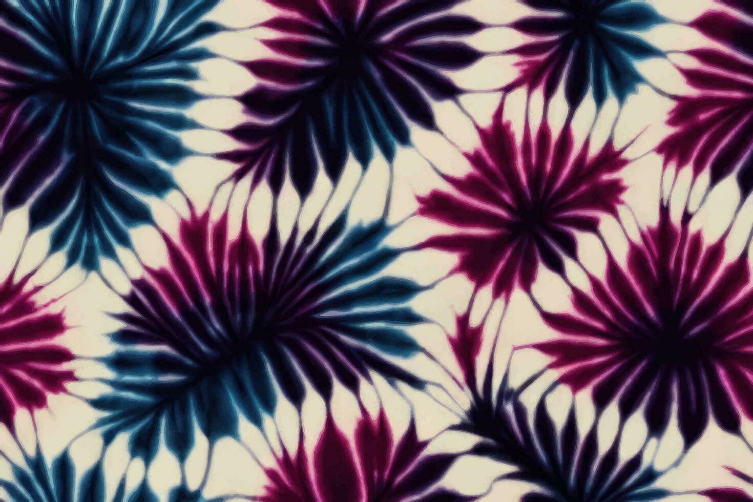 sömlös slips färga , trendig ändlös prydnad mode teckning textil- trädgård ogee sommar dekorativ etnicitet vektor ändlös botanisk illustration färgrik skön rand , lila blå blomma