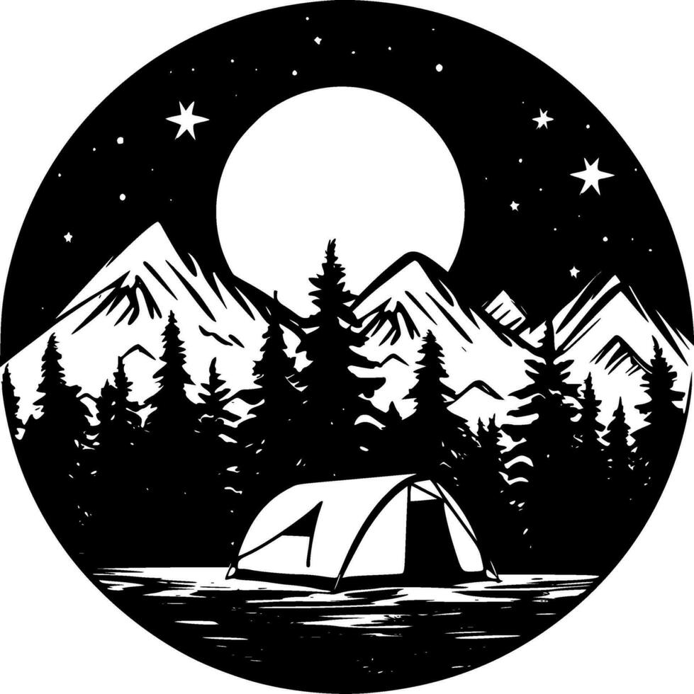 camping - hög kvalitet vektor logotyp - vektor illustration idealisk för t-shirt grafisk
