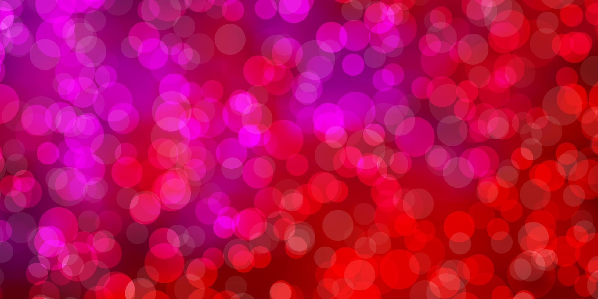 ljusrosa vektormall med cirklar abstrakta färgglada skivor på enkel tonad bakgrundsmönster för tapeter gardiner vektor