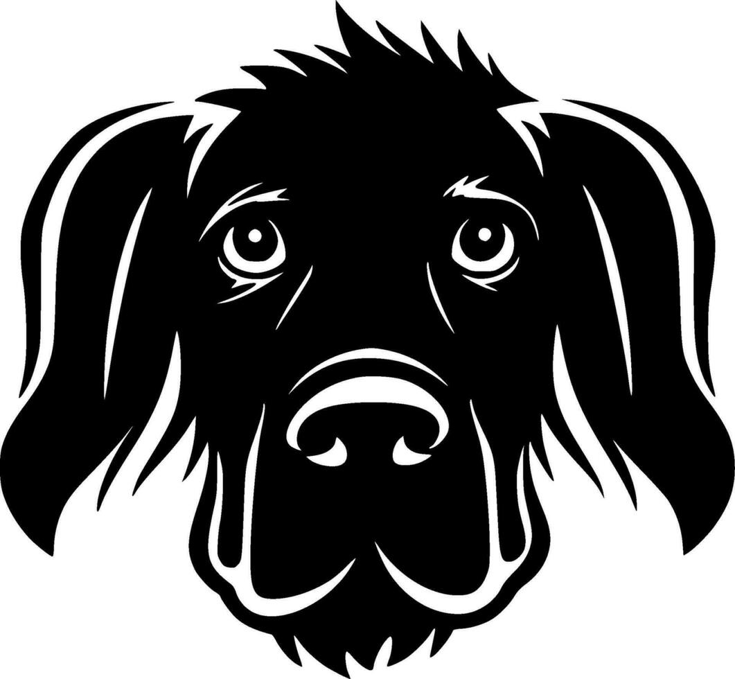 Hund - - minimalistisch und eben Logo - - Vektor Illustration