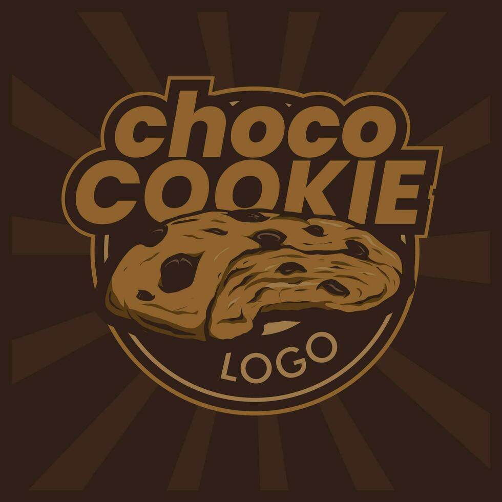 choklad kaka logotyp design begrepp vektor