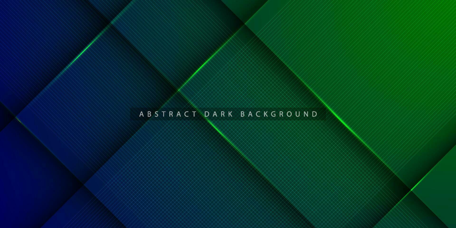abstrakt bakgrund lutning mörk blå och grön Färg bakgrund med korsa skugga maska textur. 3d se tapet. eps10 vektor illustration