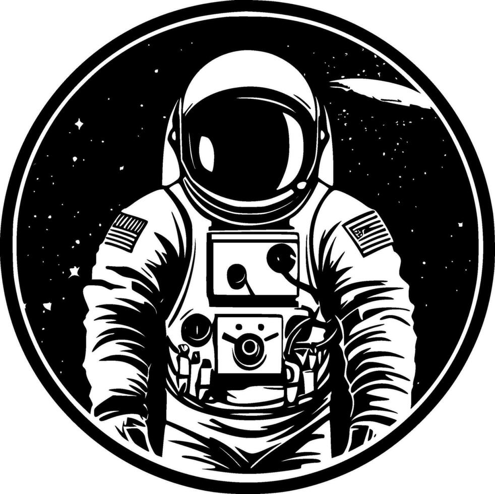 astronaut - hög kvalitet vektor logotyp - vektor illustration idealisk för t-shirt grafisk