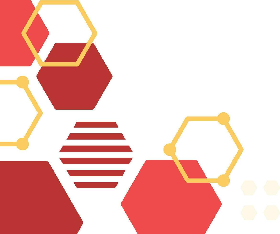 abstrakt hexagon bakgrund vektor