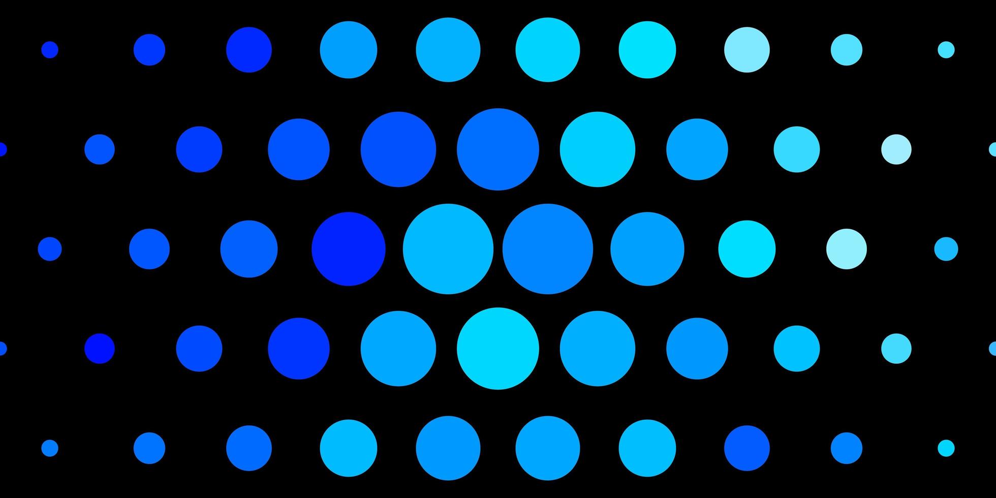 dunkelblaues Vektormuster mit abstrakten bunten Scheiben der Kreise auf einfachem Steigungshintergrundmuster für Geschäftsanzeigen vektor