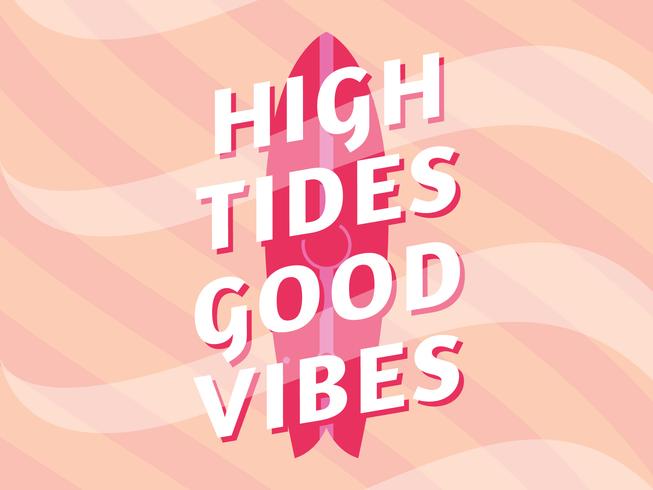 Unika High Tides Bra Vibes Lettering Vectors