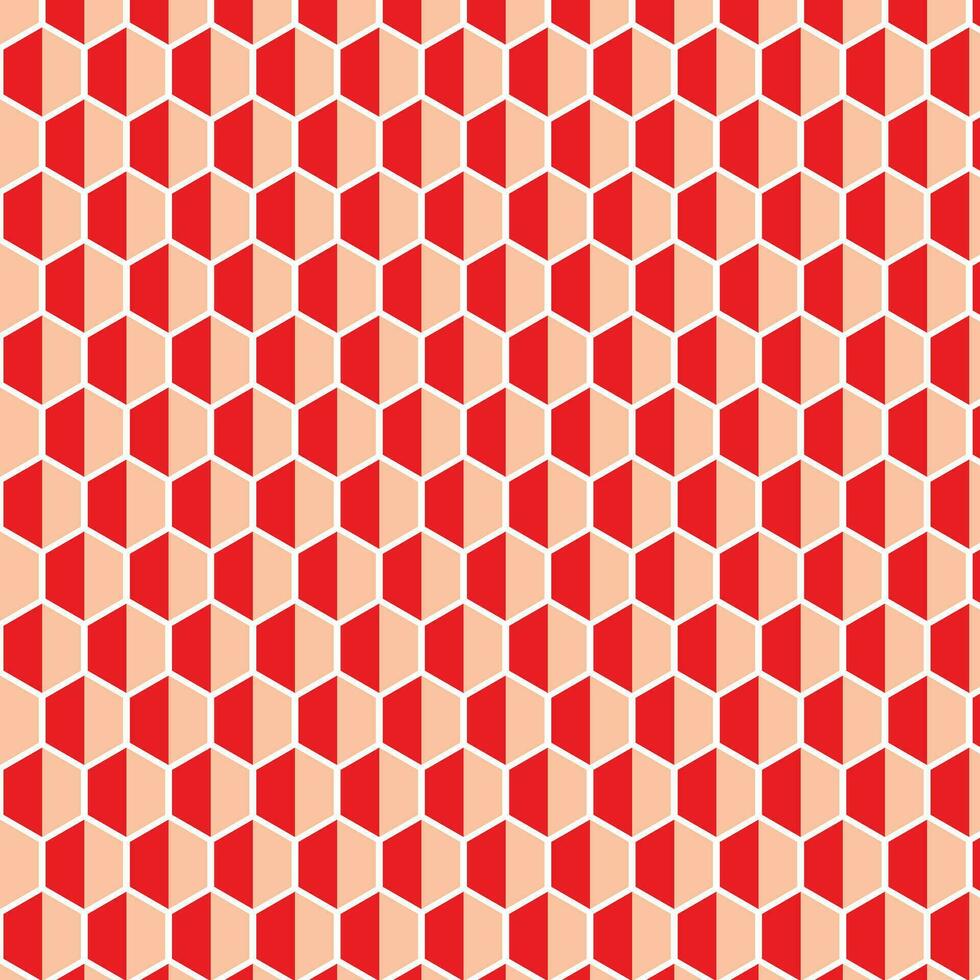 abstrakt geometrisk röd orange vaxkaka mönster vektor