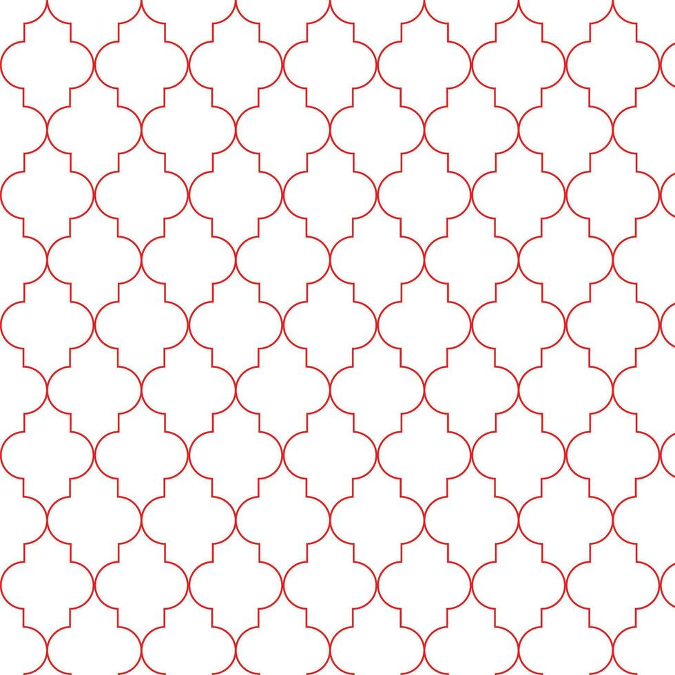 abstrakt geometrisk röd upprepa arabicum mönster vektor