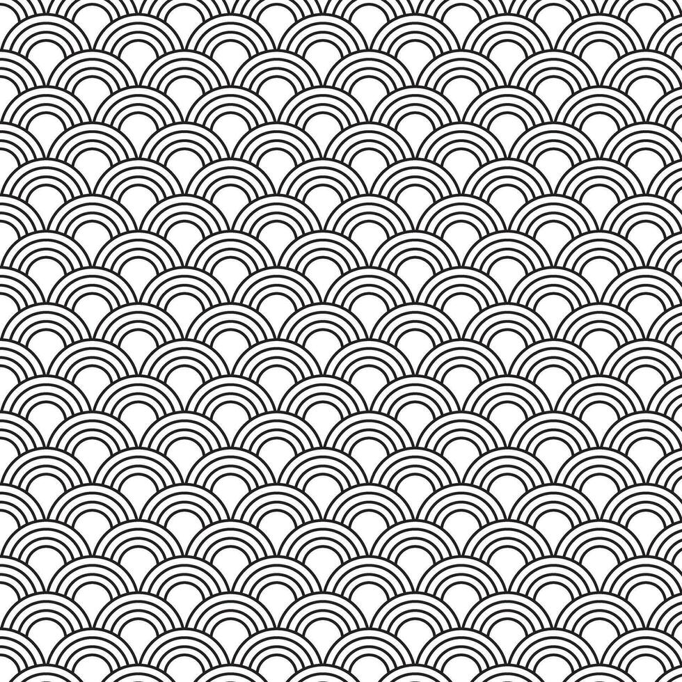 abstrakt geometrisk svart fisk skala mönster perfekt för bakgrund vektor