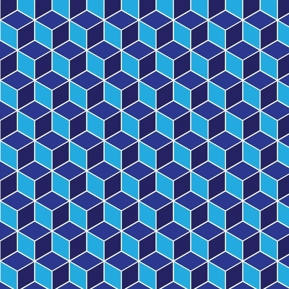 abstrakt geometrisch Blau Hexagon Muster Kunst perfekt zum Hintergrund, Hintergrund vektor