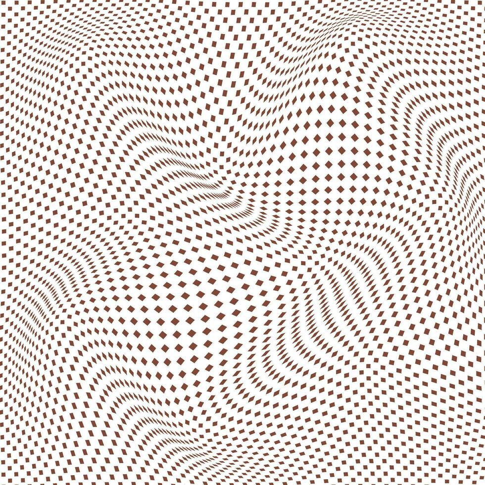 abstrakt geometrisch braun Rechteck Punkt Welle Muster perfekt zum Hintergrund, Hintergrund vektor