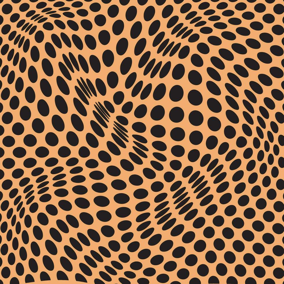 abstrakt geometrisk svart polka punkt Vinka mönster perfekt för bakgrund, tapet. vektor