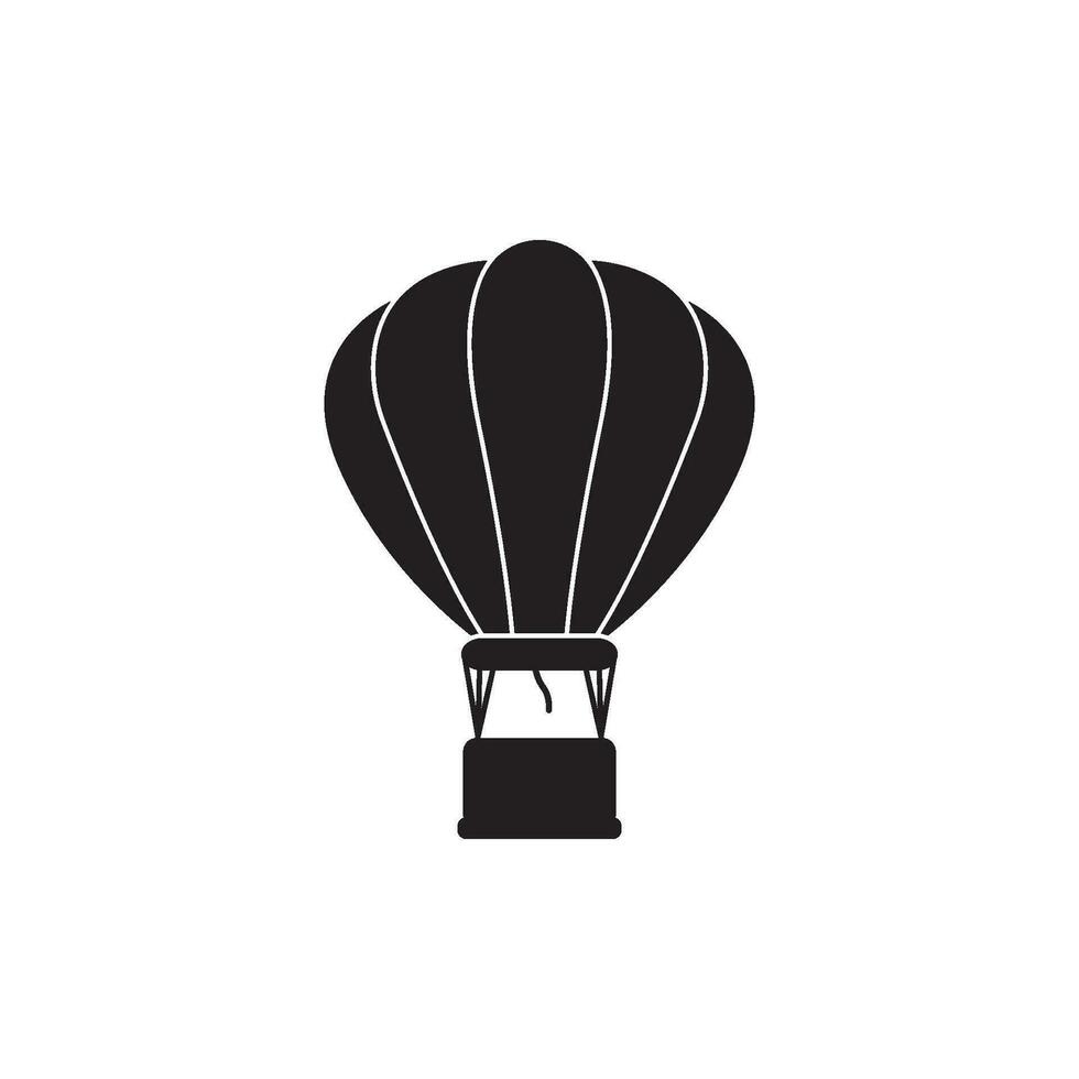 luft ballong ikon logotyp vektor illustration mall design.