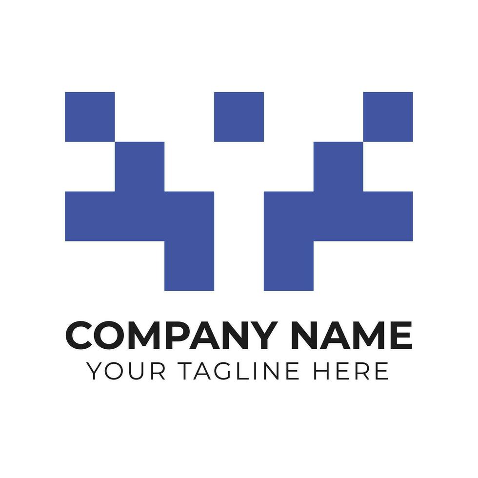 kreativ monogram minimalistisk företag logotyp design mall fri vektor