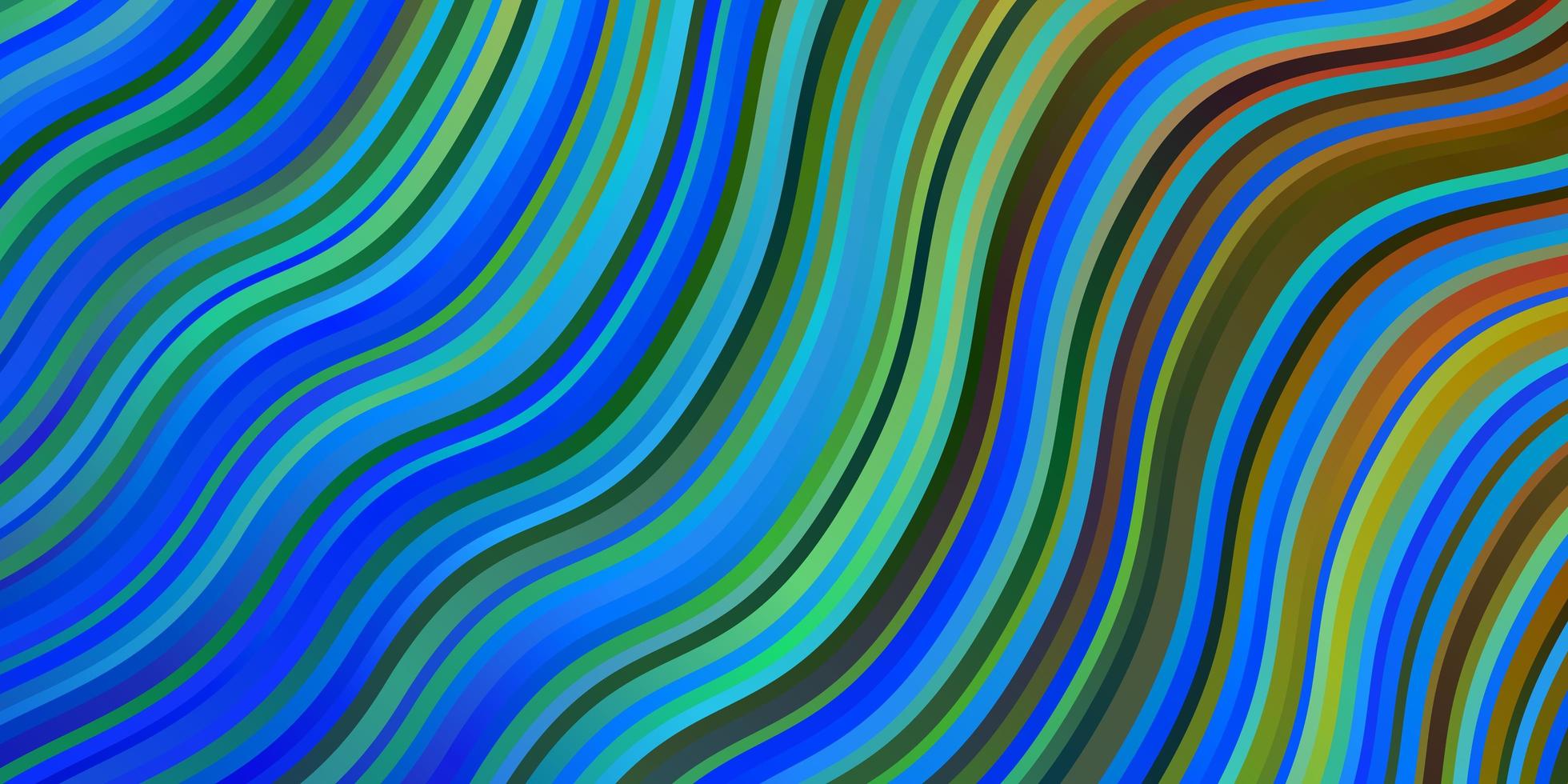 mörk flerfärgad vektormall med snygga linjer helt ny färgglad illustration med böjda linjer mönster för reklamannonser vektor
