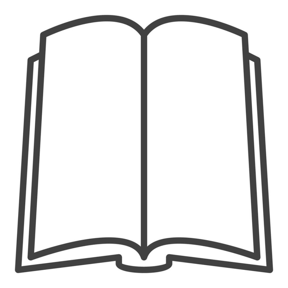 Buch Vektor lesen Konzept minimal Linie Symbol oder Zeichen