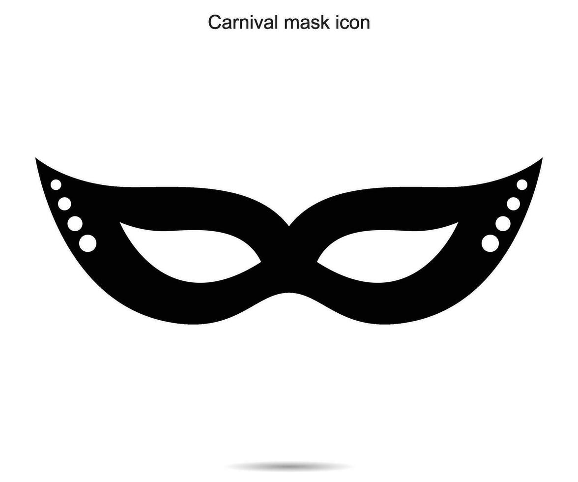 karneval mask ikon, vektor illustration.