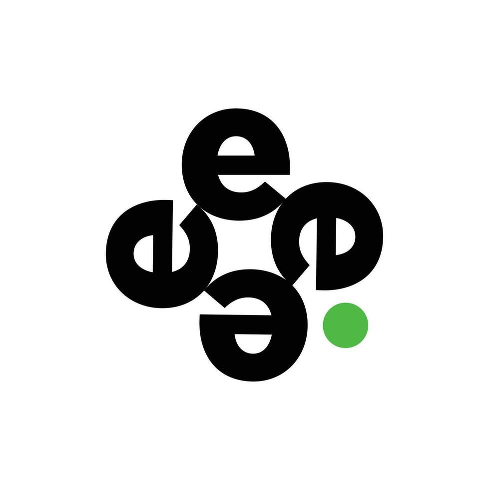 Brief e Monogramm Vektor Symbol. e Typografie Monogramm.