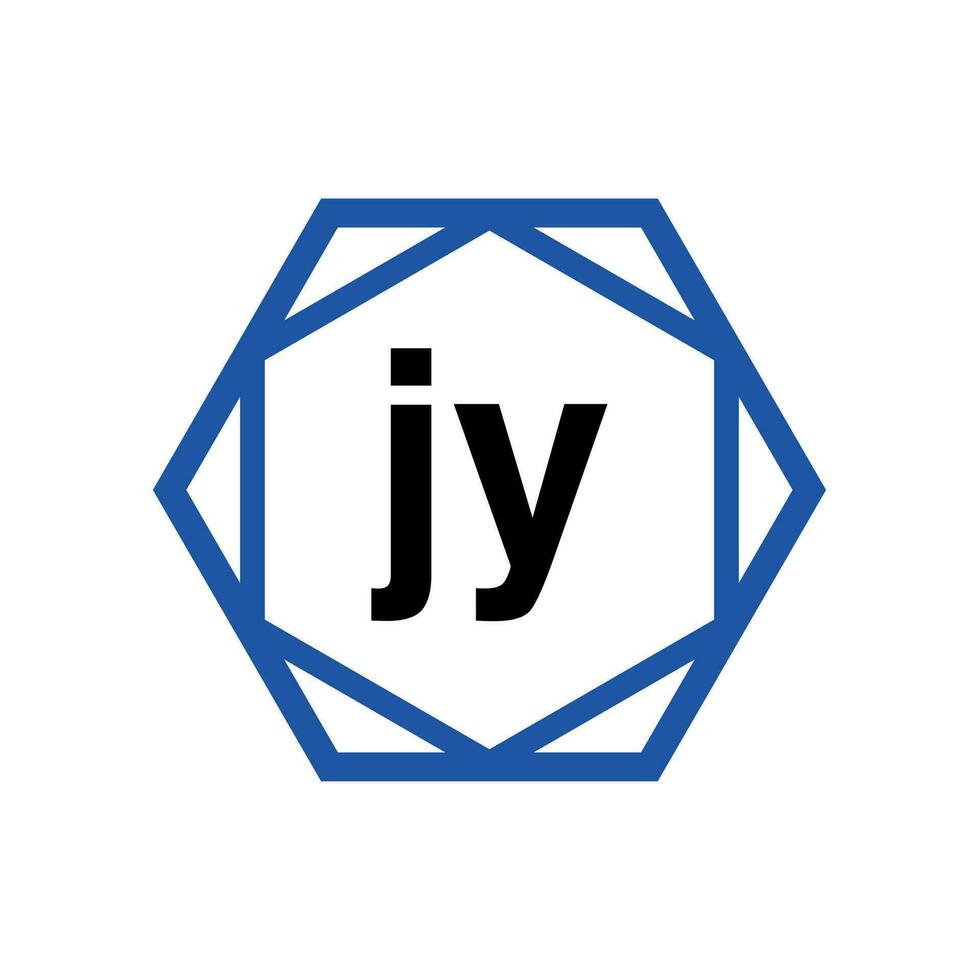 jy Unternehmen Name im Diamant Form. jy Monogramm. vektor