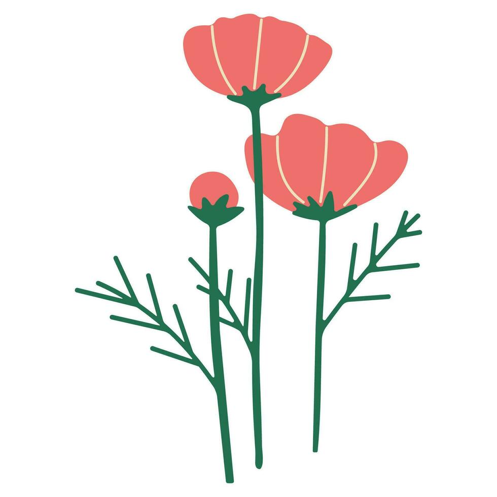 Blume Single Vektor Illustration