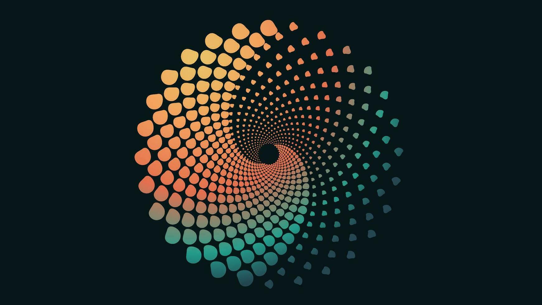 abstrakt spiral vågig Plats stil nebulosa ringa bakgrund i flera olika Färg tycka om mörk blå, gul, grön, lila, och gyllene. du kan använda sig av detta kreativ arbete som din projekt bakgrund eller webbsida webbplats. vektor