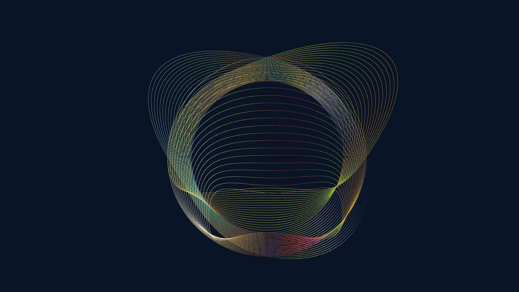 abstrakt spiral vågig Plats stil nebulosa ringa bakgrund i flera olika Färg tycka om mörk blå, gul, grön, lila, och gyllene. du kan använda sig av detta kreativ arbete som din projekt bakgrund eller webbsida webbplats. vektor