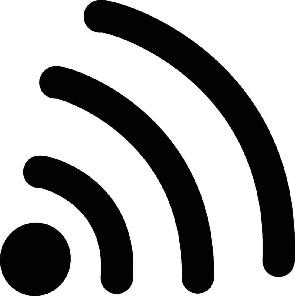 Wi-Fi vektor ikon, tecken, Wi-Fi symbol. utbytbar vektor design.