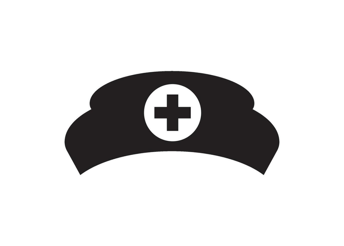 sjuksköterska keps ikon design vektor isolerat