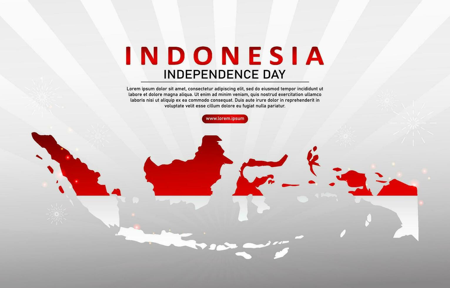 Indonesiens självständighetsdag bakgrund vektor