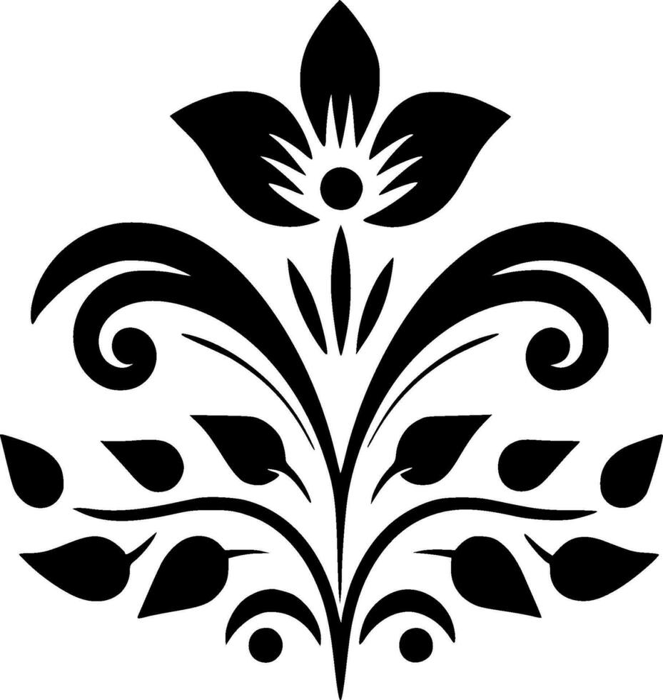 Blume - - minimalistisch und eben Logo - - Vektor Illustration
