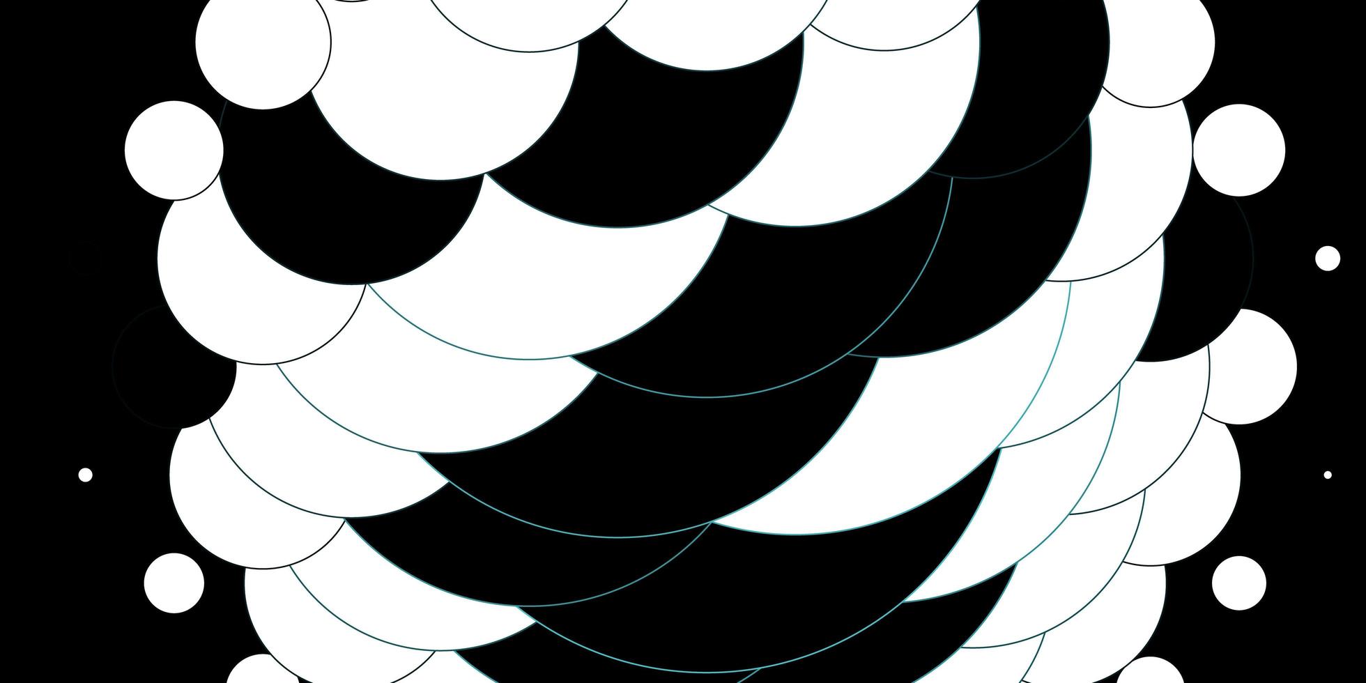 mörkblå vektor bakgrund med cirklar glitter abstrakt illustration med färgglada droppar mönster för webbplatser målsidor
