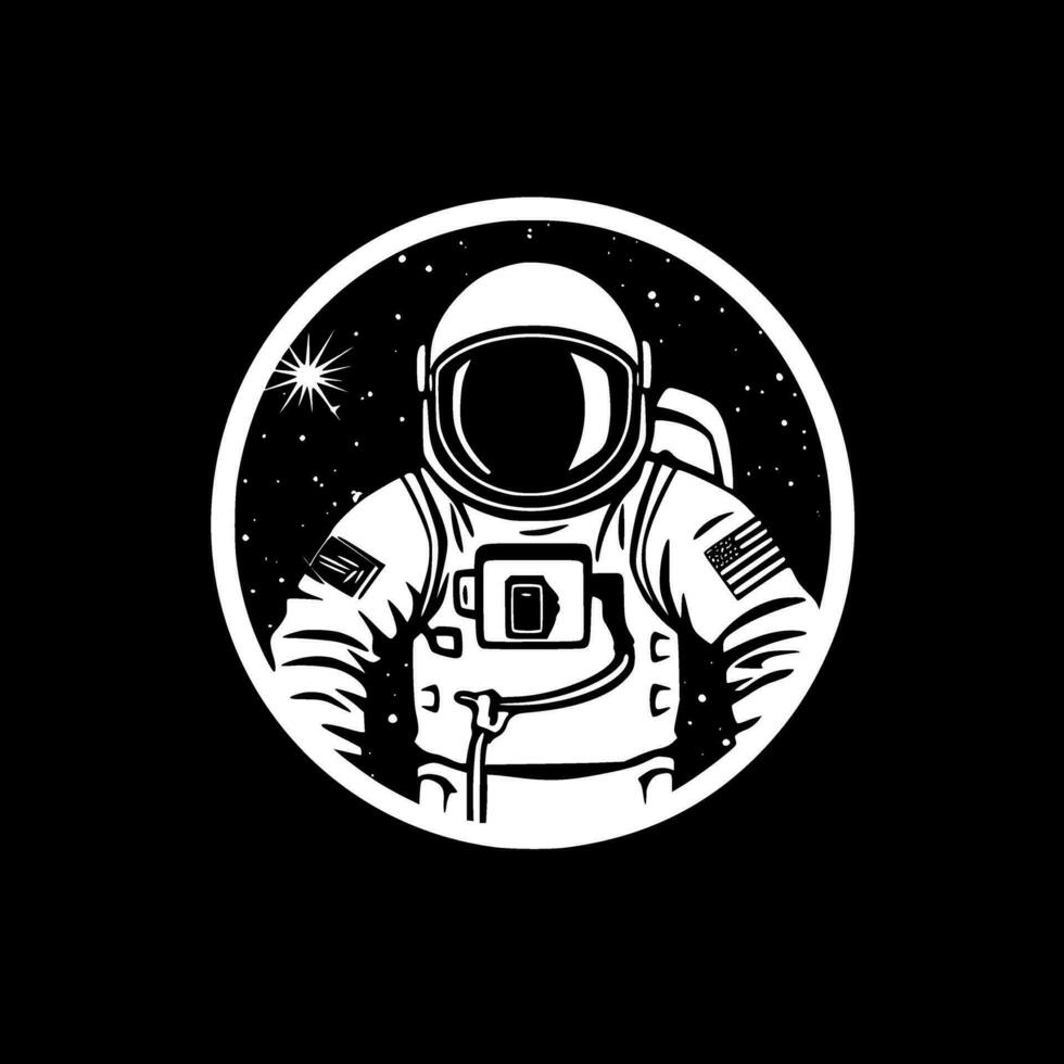 Astronaut - - hoch Qualität Vektor Logo - - Vektor Illustration Ideal zum T-Shirt Grafik